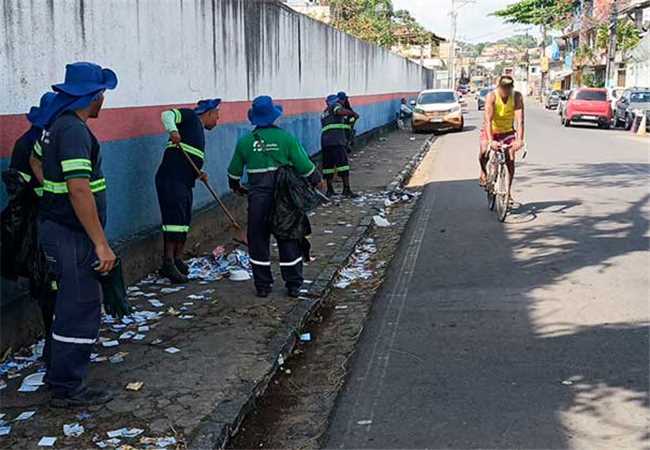 Limpeza pública - pós-eleição